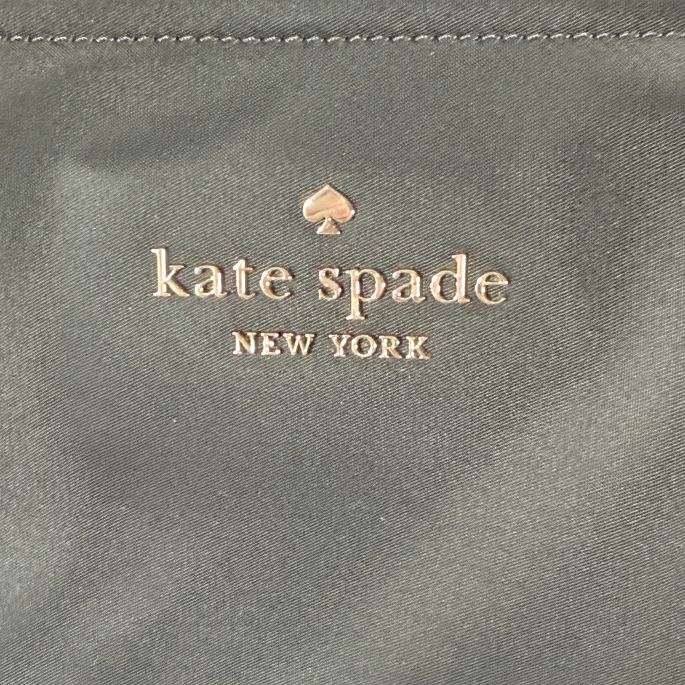 Kate Spade New York Black Nylon Tote Diaper Bag Leather Accents Shoulder Strap - Picture 2 of 7